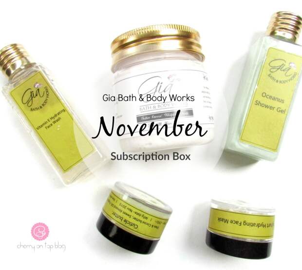 Gia Bath and Body Works November Subscription Box Cherry On Top Blog- Indian Beauty, Fashion & Lifestyle Blog