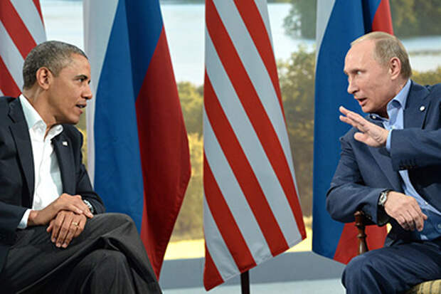 Владимир Путин и Барак Обама