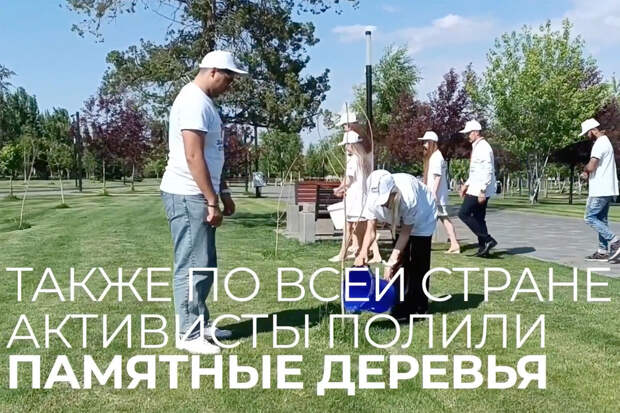 Участники акции "Сад памяти" провели флешмоб ко Дню России