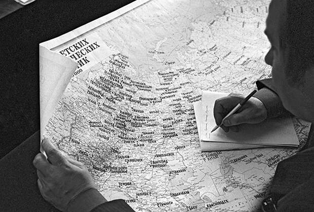 Карта сталинских лагерей на территории СССР