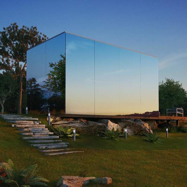 Этот великолепный стеклянный домик можно установить в любом месте всего за 8 часов дизайн, дом