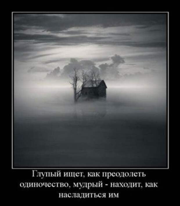 Демотиваторы одиночество жизни и любви..