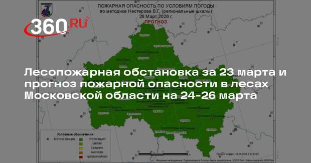 В Московской области не зафиксировали возгораний в лесном фонде 23 марта
