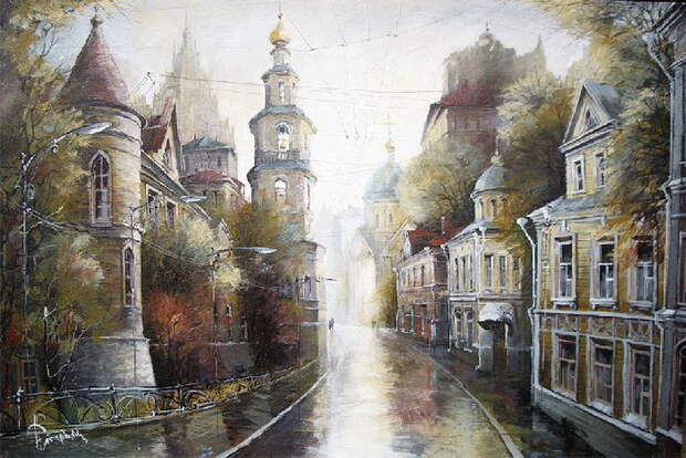 Художник Александр Стародубов - Старая Москва