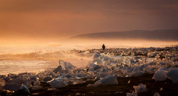 Ледниковая лагуна Йёкюльсаурлоун в Исландии. земля, красота, пейзаж, планета