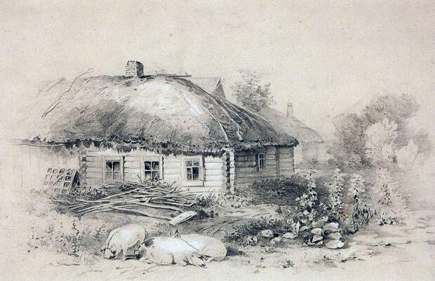 Алексей Саврасов. Пейзаж с 