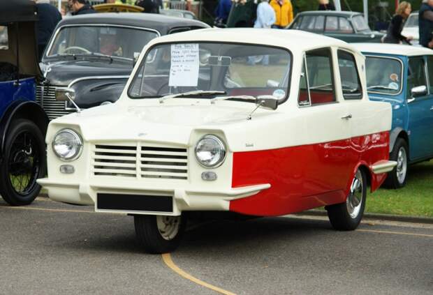 Reliant Regal трехколесные авто, трехколесный автомобиль