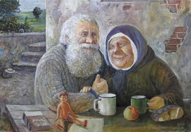 Жили-были дед да бабка: прекрасные картины Леонида Баранова (15 работ) Жили-были дед да бабка: прекрасные картины Леонида Баранова (15 работ)