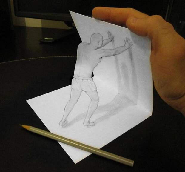 3D рисунки карандошом от Алесандро Дидди