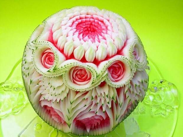 Карвинг - искусство резьбы по фруктам и овощам