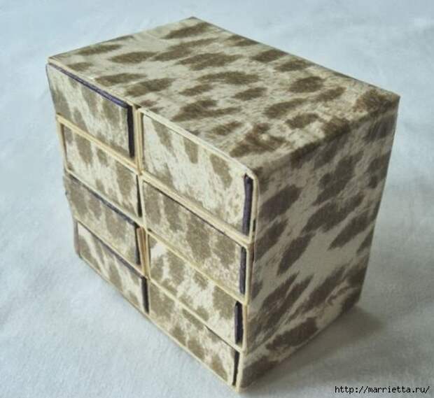 Комодик из спичечных коробков (12) (550x505, 119Kb)
