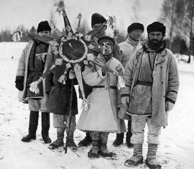 Колядование. Дореволюционная фотография