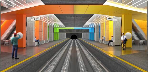 Яркие кубы и контрастные цвета: какой будет  станция метро «Нижегородская»