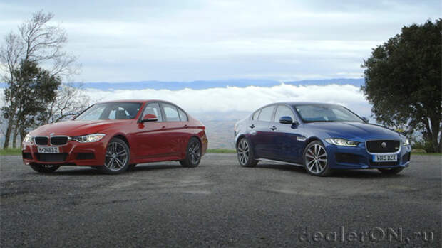 Компактный спортивный седан премиум класса  Jaguar XE S vs BMW 3 серии (Ягуар против БМВ)