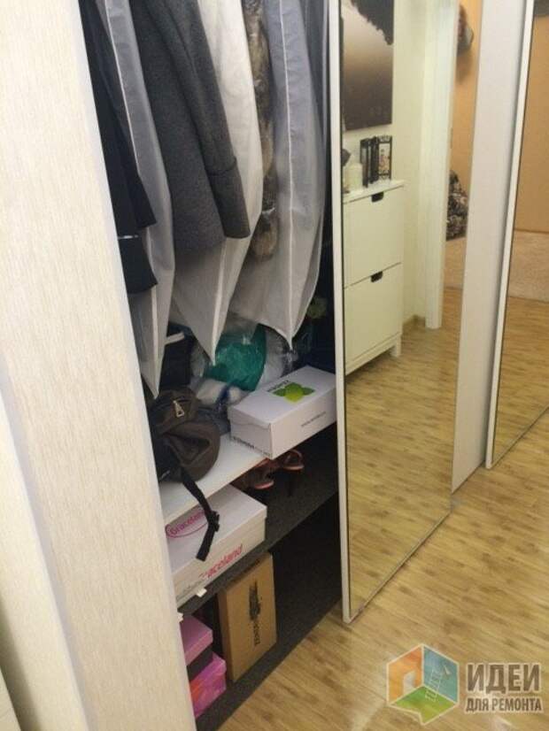 Отделение для верхней одежды и обуви, анресоль для обувных коробок, штанга, полки внизу для обуви Отделение для верхней одежды и обуви, анресоль для обувных коробок, штанга, полки внизу для обуви