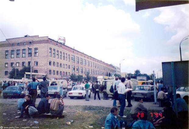 Прогулка по Москве 1994 года 90-е, история, москва, столица, улица