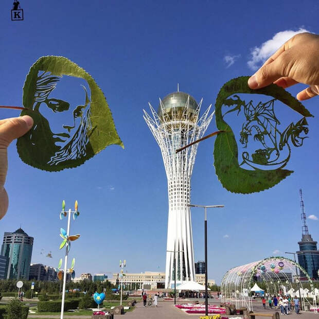 Необычные резные листья от Каната Нуртазина
