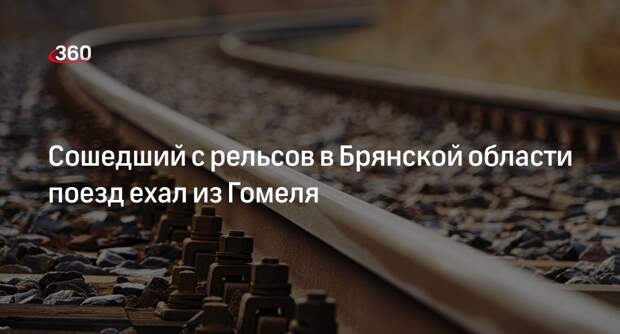 Минтранс Белоруссии: сошедший с рельсов под Брянском поезд сформировали на БЖД