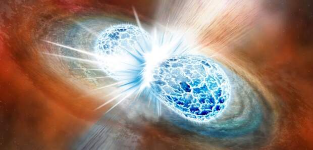 Столкновение нейтронных звезд как тест на истинность теоретической физики
