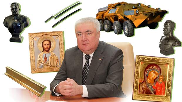 Арестованный глава СвЖД оказался коллекционером странных вещей. У него есть даже золотые рельсы и БТР