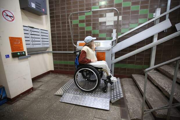 В домах СВАО в 2025 году установили 46 платформ для инвалидов