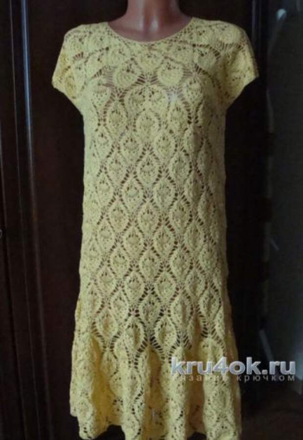 Вязание крючком зимние платья