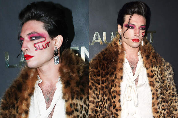 Пользователи сети обсуждают смелый образ Эзры Миллера на показе Saint Laurent