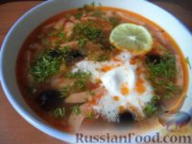 Фото к рецепту: Солянка мясная сборная