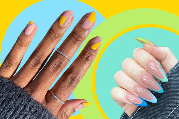 Радужный френч, градиент, абстракция и не только: 14 классных нейл-трендов этого лета