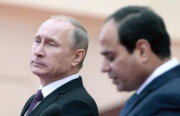 Президент России Владимир Путин и президент Египта Абдель Фаттах ас-Cиси 