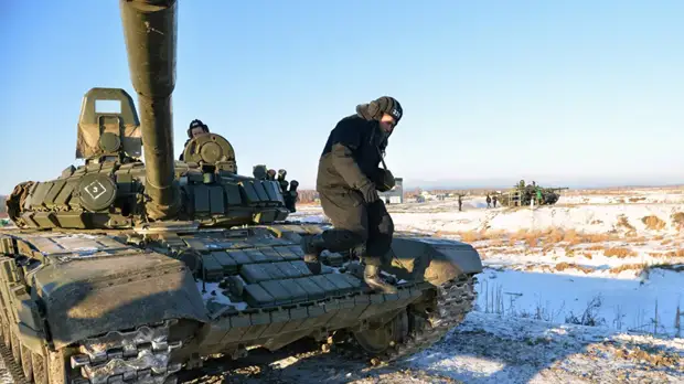 Танкисты ЦВО провели учения в Кемеровской области