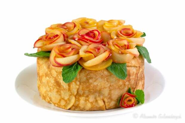Закусочные тортики с овощами и фруктами