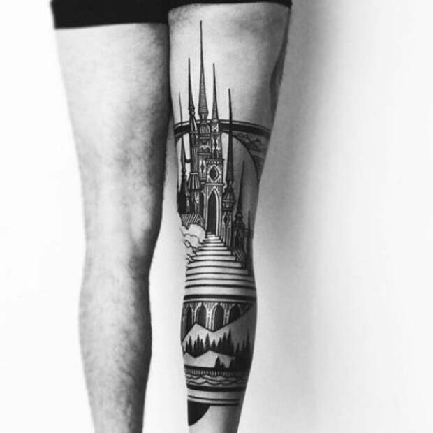 Восхитительные архитектурные татуировки