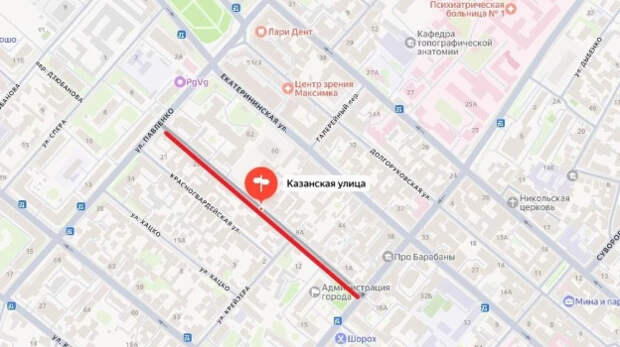 В Симферополе временно перекроют улицу Казанская