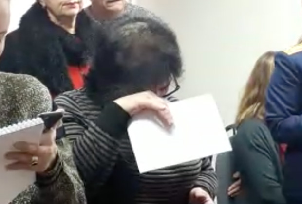 Доктор Халилова во время оглашения приговора
