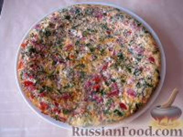 Фото к рецепту: Вкусный сложный омлет