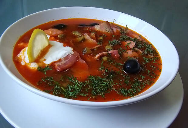 Солянка мясная сборная - мой рецепт.