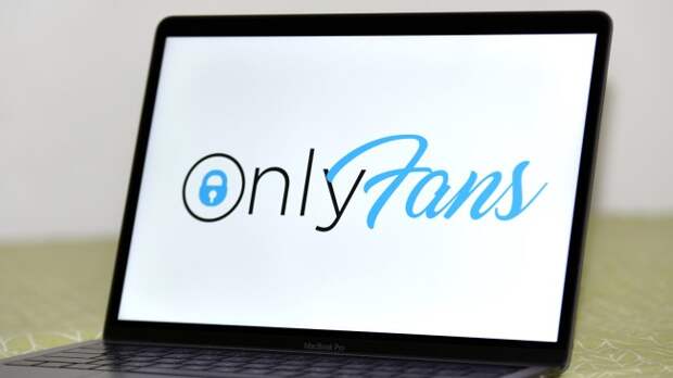 OnlyFans logo on computer