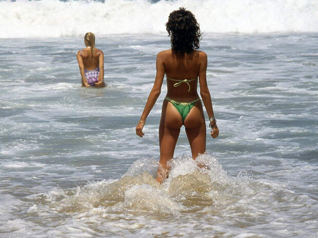 Невероятные девушки и пляжи на цветных фотографиях из Чили 80-х люди, пляж, чили