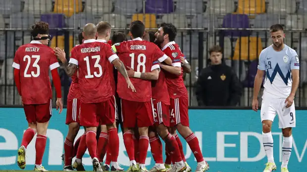 Россия в гостях обыграла Словению и возглавила группу H в отборе к ЧМ-2022