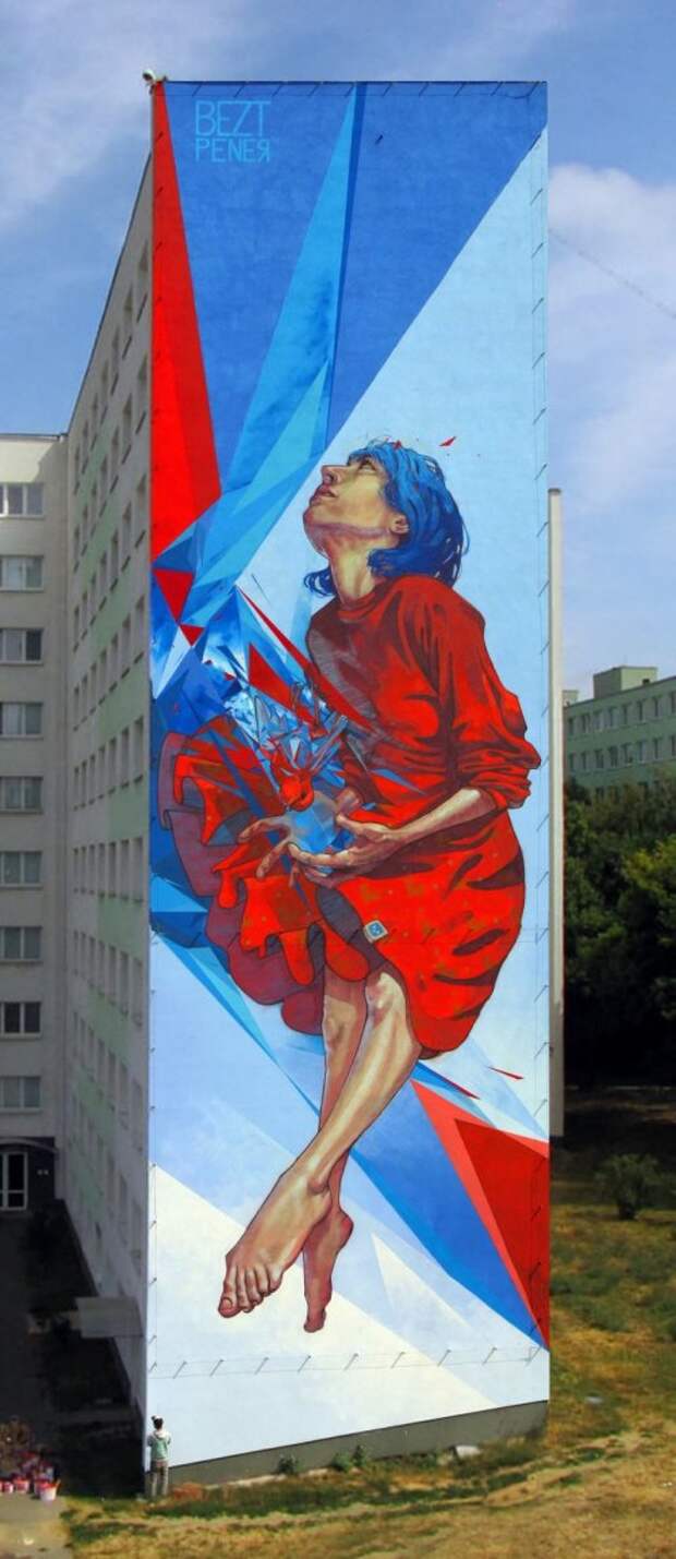 Сюрреалистический стрит-арт польского дуэта Etam Cru (14 фото)