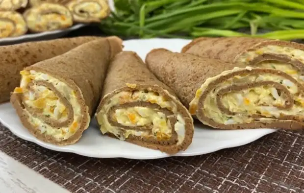 Блинчики с начинкой, готовлю как никто из знакомых: подаю хоть в будни,хоть к праздничному столу