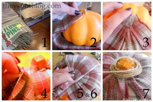 flannel pumpkin, autumn, tutorial, plaid (640x429, 248Kb)