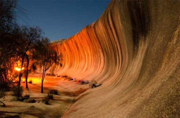 Каменная волна в Австралии завораживает австралия, волна, камень