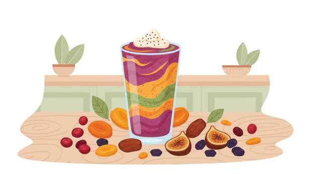 Врач Садовская назвала смузи и сухофрукты бесполезным перекусом