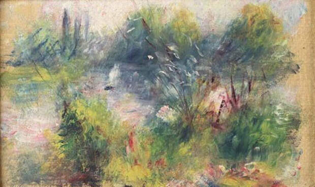 Пьер Огюст Ренуар, «Пейзаж на берегу Сены», 1879 год Пьер Огюст Ренуар, «Пейзаж на берегу Сены», 1879 год