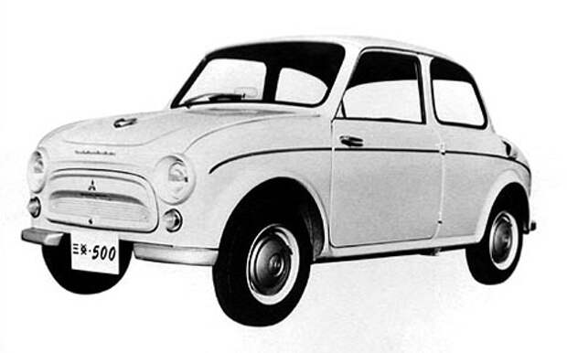 Первая доступная легковая модель Mitsubishi 500.