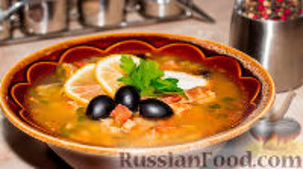 Фото к рецепту: Мясная солянка