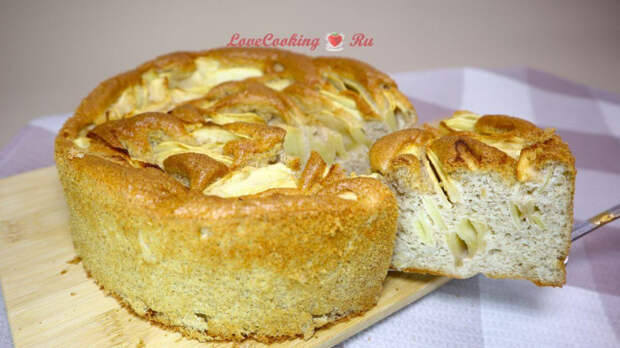 Воздушная ПП шарлотка из цельнозерновой муки