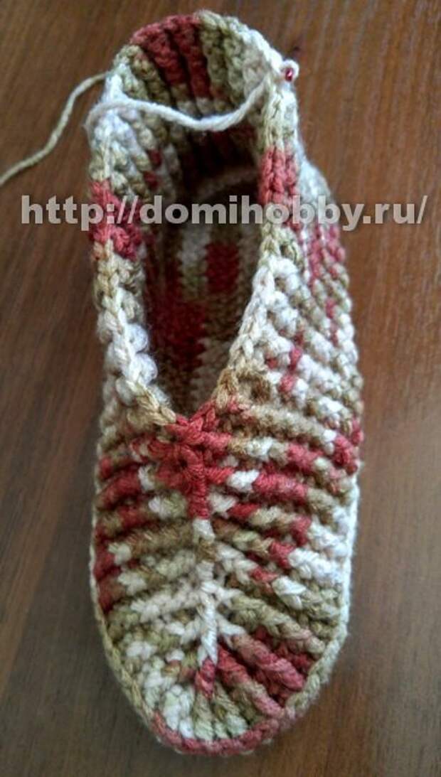 Вязание крючком схемы бесплатно тапочки